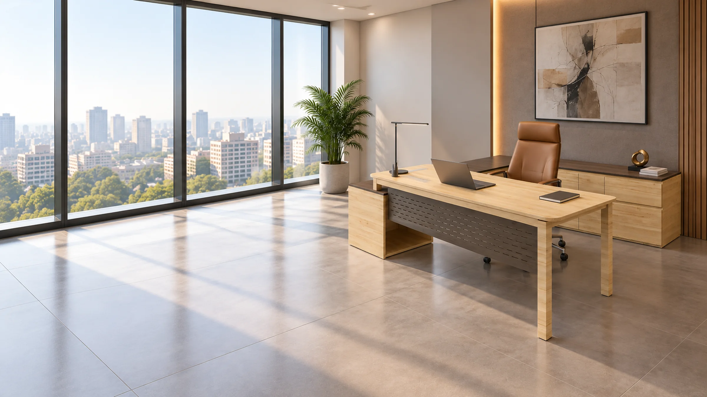Desk 03 in a furnished room