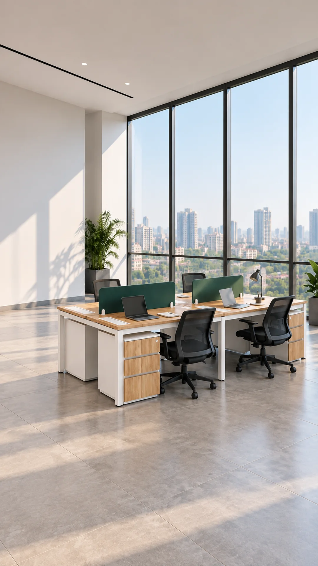 Workstation 01 in a furnished room