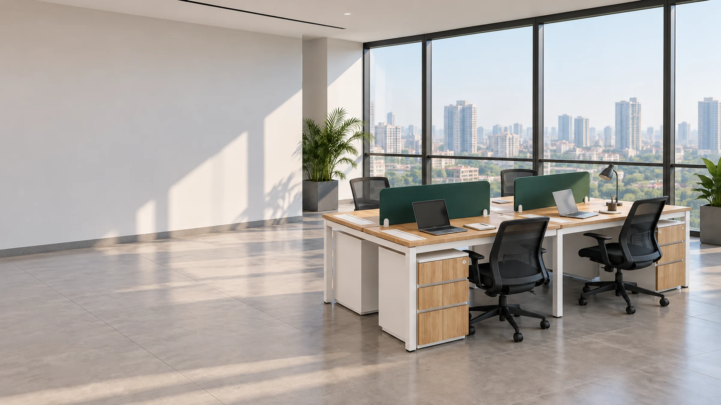 Workstation 01 in a furnished room